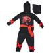 Дитячий карнавальний костюм ніндзя для хлопчика, зріст 92-104 см, чорний, віскоза, поліестер (CC272A) CC272A фото 1