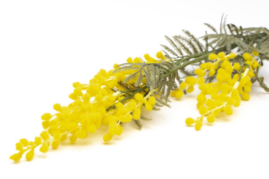 Искусственный цветок Мимоза (Акация), 88 см, желтый, полимерный материал, ткань (630133) 630133 фото