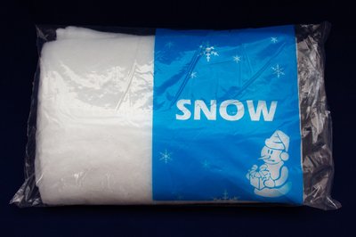 Покривало-сніг, 1 упаковка, 100x100 см, білий з блискітками (090167) 090167 фото
