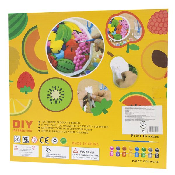 Набір для дитячої творчості - фрукти, 16,5x16,5x3 см, гіпс (L2016-3) L2016-3 фото