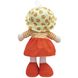 М'яка іграшка лялька з вишитим обличчям, 36 см, помаранчева сукня (860869) 860869 фото 2