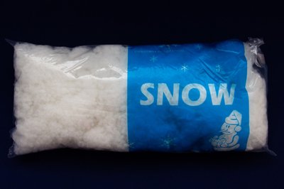 Штучний сніг, 1 упаковка, 100 г, білий, пухнастий (090327) 090327 фото