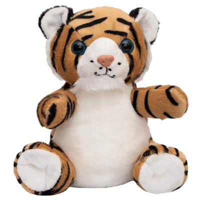М'яка іграшка - тигр, 20 см, коричневий, плюш (395155) 395155 фото