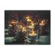 Светящаяся картина - подсвечники с шишками, 3 LED лампочки, 15x20x1,8 см (940263) 940263 фото 1