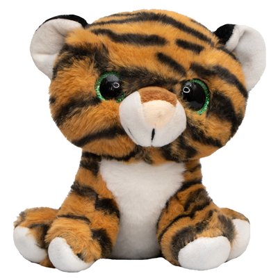 Мягкая игрушка - тигрёнок, 20 см, коричневый, плюш (395209) 395209 фото