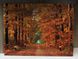 Светящаяся картина - осенний лес с тропой горящих фонарей, 6 LЕD ламп, 30x40 см (940102) 940102 фото 3
