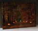 Светящаяся картина - осенний лес с тропой горящих фонарей, 6 LЕD ламп, 30x40 см (940102) 940102 фото 4