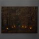 Светящаяся картина - осенний лес с тропой горящих фонарей, 6 LЕD ламп, 30x40 см (940102) 940102 фото 2