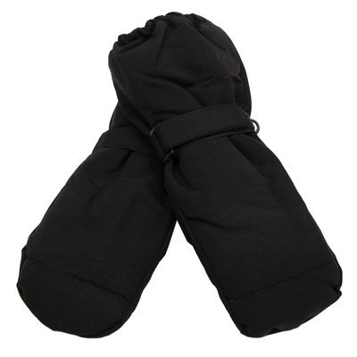 Водовідштовхувальні дитячі лижні рукавиці, розмір 13, чорний, плащівка, фліс, синтепон (517168) 517168 фото