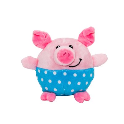 Мягкая игрушка - поросенок синие штанишки, 11 см, розовый, полиэстер (M1717111-3) M1717111-3 фото