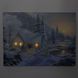 Картина, що світиться - зимовий будинок з освітленими вікнами, 3 LЕD лампи, 30x40 см (940126) 940126 фото 2