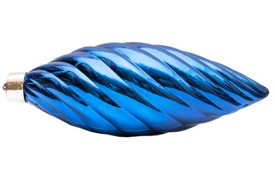 Велика ялинкова іграшка - бурулька, 40 см, пластик, синій (030767-4) 030767-4 фото