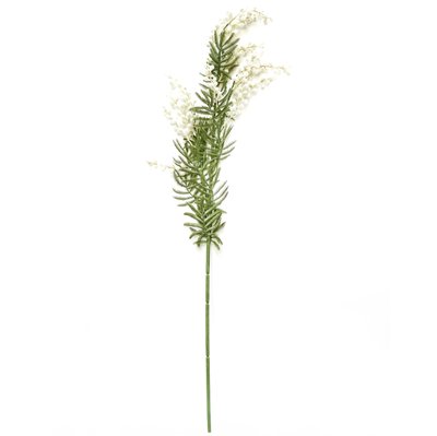 Штучна квітка Акація, 88 см, полімерний матеріал, білий (632519) 632519 фото