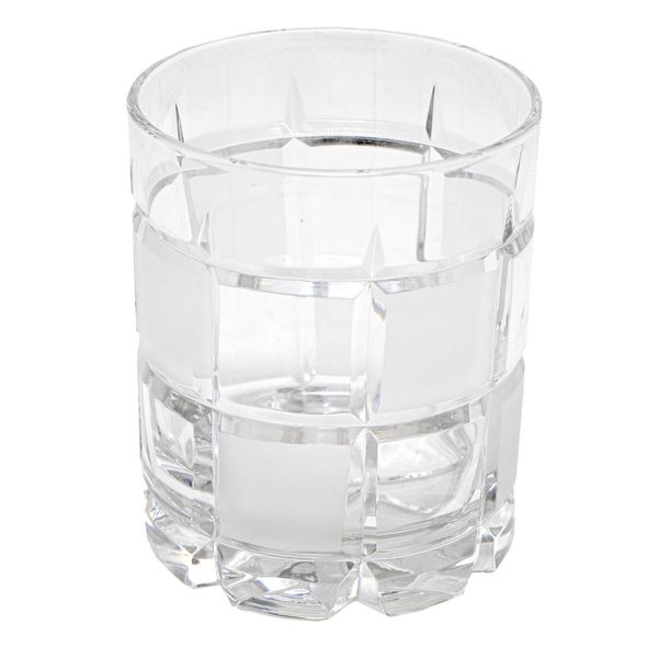 Кришталевий стакан для віскі Neman, візерунок - геометричний орнамент, 10 см, 330 мл (6280/2-2) 6280/2-2 фото
