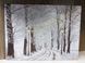 Картина, що світиться - зимовий ліс з вуличними ліхтарями та засніженою стежкою, 5 LЕD ламп, 30x40 см (940157) 940157 фото 3