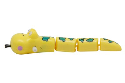 Игрушка заводная - змейка Aohua, 14x2,5x2 см, желтый, пластик (8060A-3-3) 8060A-3-3 фото