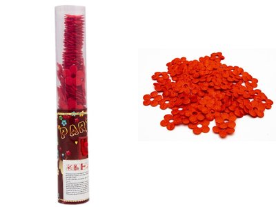 Хлопушка пневматическая, 25 см, красные тканевые цветочки (400652-1) 400652-1 фото