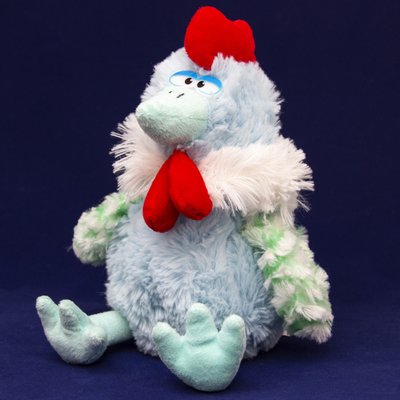 Мягкая игрушка - цыпленок-петушок, 21 см, голубой, полиэстер (M1516721-2) M1516721-2 фото