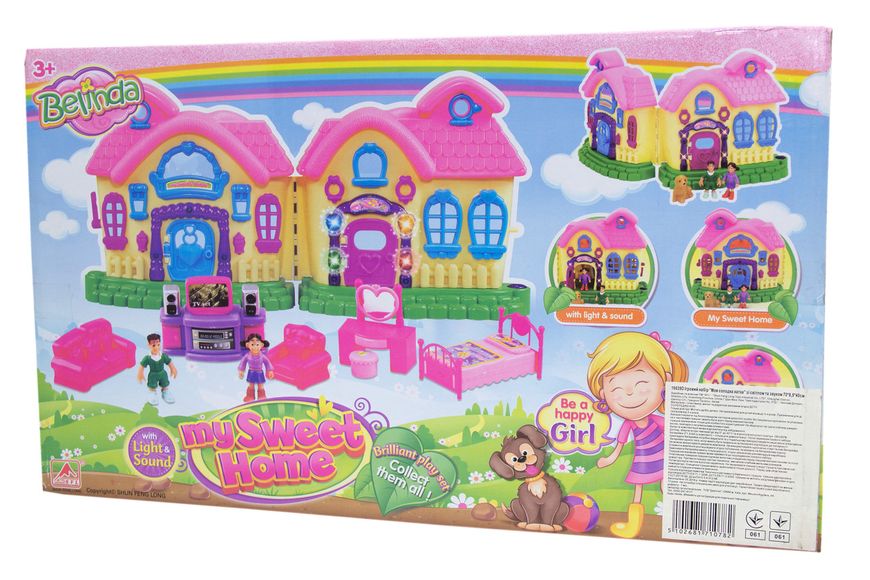 Игровой набор - "Мой милый дом", звуковые и световые эффекты, 70x8,5x40 см, розовый, пластик (16639D) 16639D фото