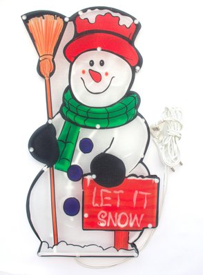 Светодиодная декорация - Снеговик, 42x23 см, 20л, пластик, IP20 (640140) 640140 фото