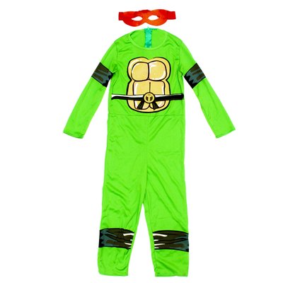 Дитячий карнавальний костюм черепашка-2, зріст 110-120 см, зелений, віскоза, поліестер (091097B) 091097B фото