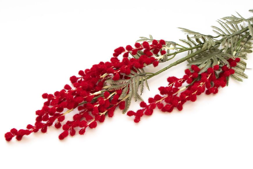 Искусственный цветок Мимоза (Акация), 88 см, красный (630140) 630140 фото