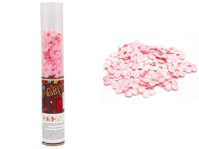 Хлопавка пневматична, 25 см, рожеві тканинні квіточки (400652-3) 400652-3 фото
