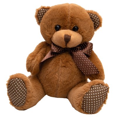 Мягкая игрушка - медведь, 15 см, коричневый, плюш (395766) 395766 фото