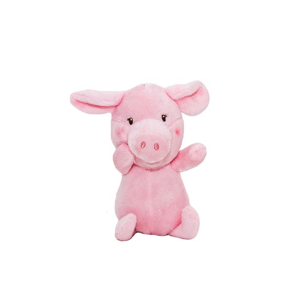 М'яка іграшка - порося, 12 см, рожевий, поліестер (D1725712A) D1725712A фото