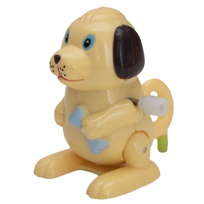 Іграшка заводна - собака Aohua, 5,3x3,5x3,5 см, бежевий, пластик (8083A-3-5) 8083A-3-5 фото