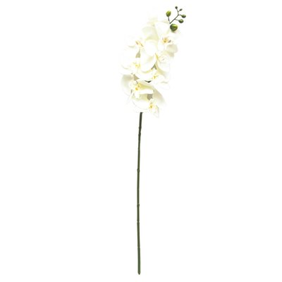 Штучна орхідея, 77 см, білий (130139) 130139 фото