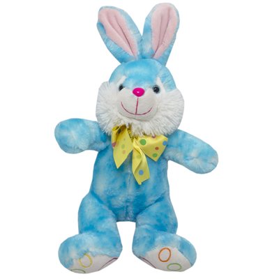 М'яка іграшка - кролик, 40 см, блакитний, поліестер (M1222923-3) M1222923-3 фото