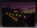 Светящаяся картина - ночной город со светящимися фонарями на мосту, 6 LЕD ламп, 30x40 см (940201) 940201 фото 4