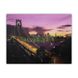 Светящаяся картина - ночной город со светящимися фонарями на мосту, 6 LЕD ламп, 30x40 см (940201) 940201 фото 1