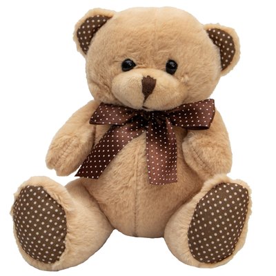 Мягкая игрушка - медведь, 15 см, бежевый, плюш (395742) 395742 фото