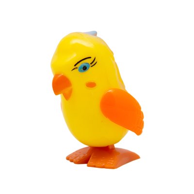 Іграшка заводна - папуга Aohua, 5,5x4x3,2 см, жовтий, пластик (8050A-3-3) 8050A-3-3 фото