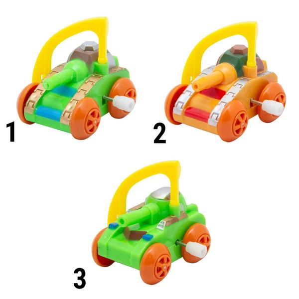 Іграшка заводна - танк Aohua, 4,5x3,5x3 см, помаранчевий, пластик (8074A-3-2) 8074A-3-2 фото