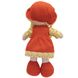 М'яка іграшка лялька з вишитим обличчям, 36 см, помаранчева сукня (860821) 860821 фото 2