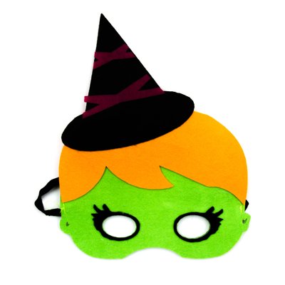 Карнавальний набір обідок + маска "Зомбі", зелений, фетр (513320) 513320 фото