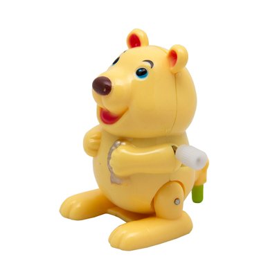 Іграшка заводна - ведмідь Aohua, 5,6x3,5x3,5 см, бежевий, пластик (8083A-3-1) 8083A-3-1 фото