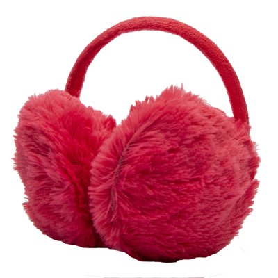 Хутряні навушники дитячі, теплі з еко хутра, 13x11.5x10,5 см, рожеві (240172) 240172 фото