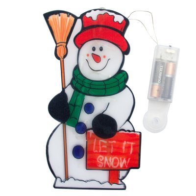 Светодиодная декорация - Снеговик, 25x13,5 см, 10л, пластик, IP20 (640324) 640324 фото