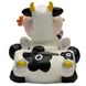 Декоративная фигурка - копилка корова, 14x11x13 см, белый, полистоун (240685) 240685 фото 2