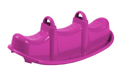 Гойдалки - Тріо, 103,5x36,5x43,5 см, рожева, пластик, 3 місця (47-506-1)УЦІНКА 47-506-1 фото