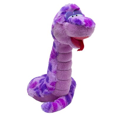 Мягкая игрушка - змейка, 25 см, сиреневый, полиэстер (M1119123-1) M1119123-1 фото