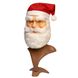 Маска карнавальная Санта Клаус с колпаком, 30x24 см, полиэстер, пластик (462919) 462919 фото 1