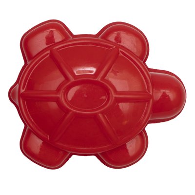 Формочка - черепашка, 9,3x7,6x2 см, червоний, пластик (JH2-003-2) JH2-003-2 фото