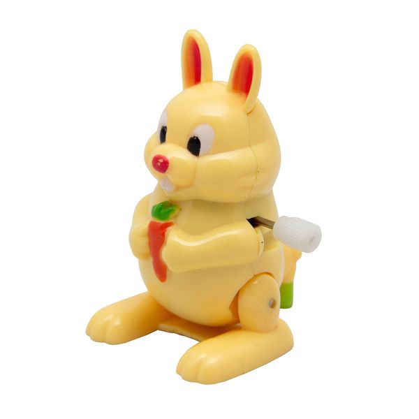 Іграшка заводна - заєць Aohua, 5,8x3,5x3,5 см, бежевий, пластик (8083A-3-2) 8083A-3-2 фото