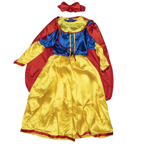 Детский карнавальный костюм Белоснежка, рост 102 см, желтый, полиэстер (460434-1) 460434-1 фото