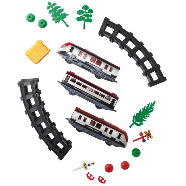 Игровой набор - Железная дорога с поездом, полотно 176 см, трек 62х62 см (2937A) 2937A фото